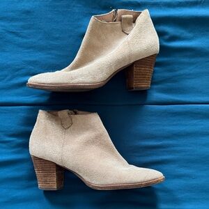 Madewell Suede Tan Ankle Boots